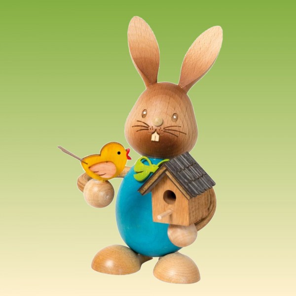 Stupsi Hase mit Vogelhaus