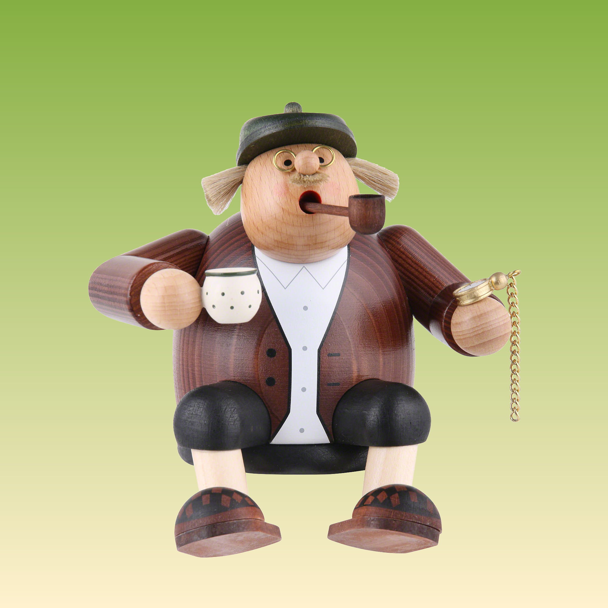 Räuchermann Kantenhocker Opa | Erzgebirgische Volkskunst - Schnitzer ...