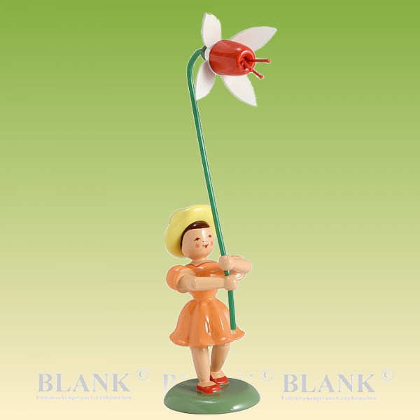 Blumenkind Mädchen mit Fuchsie