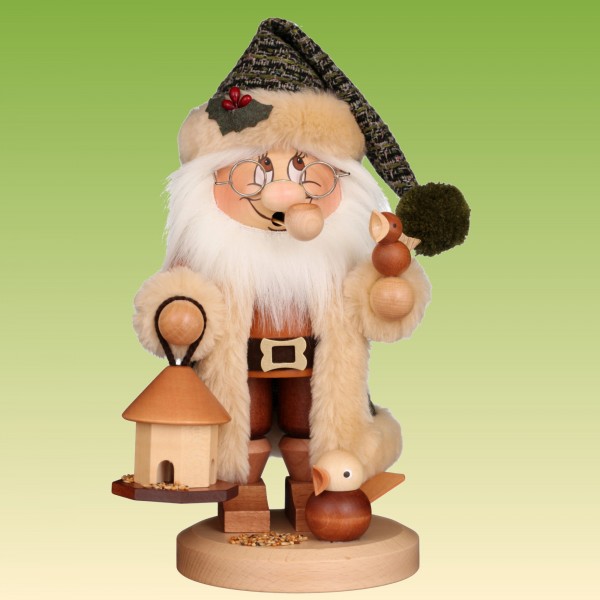 Räuchermann Wichtel Weihnachtsmann Vogelfütterung