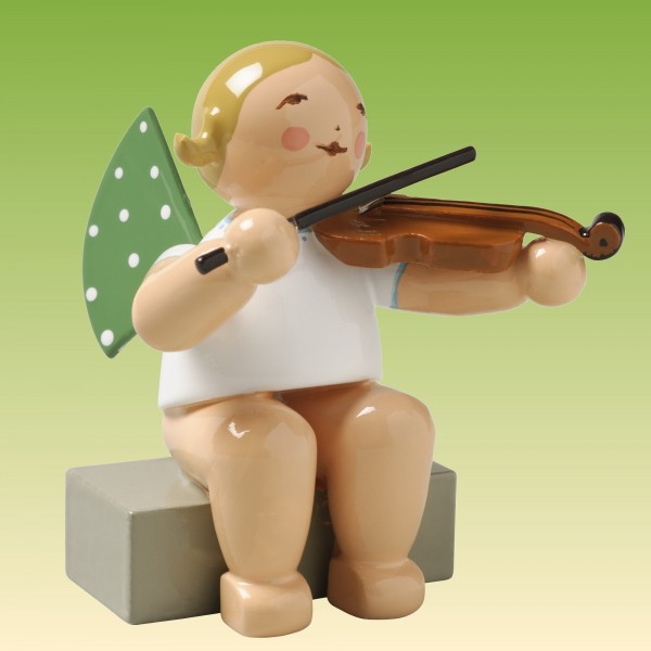 Engel mit Bratsche sitzend