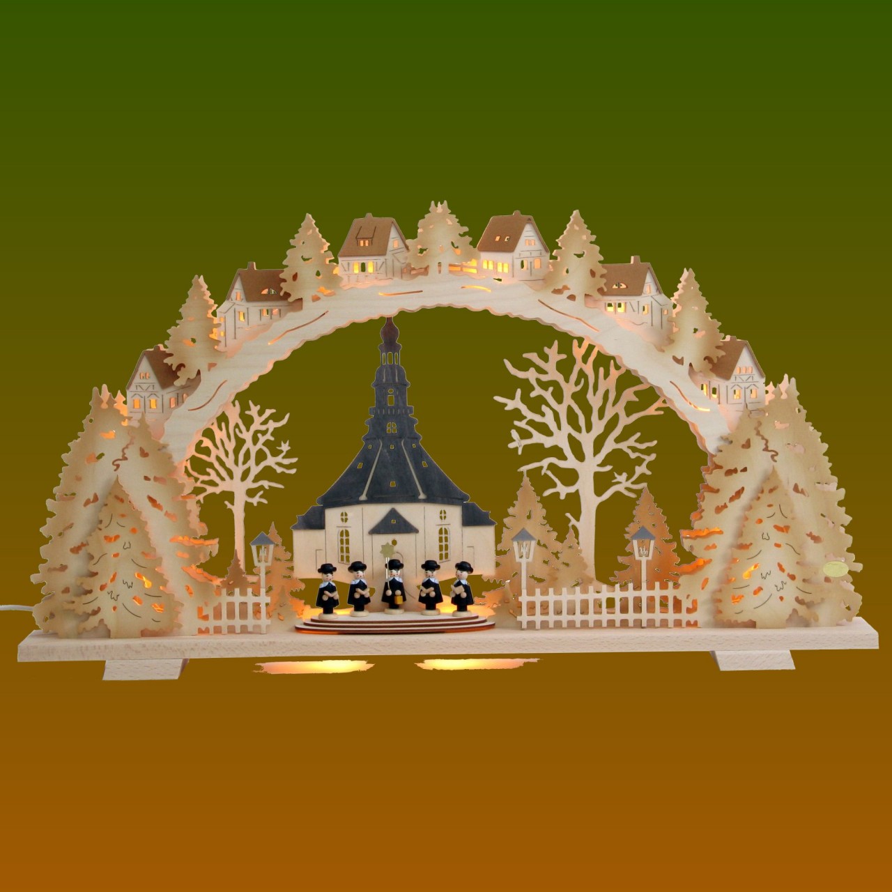 Baum mit Seiffener Kirche 