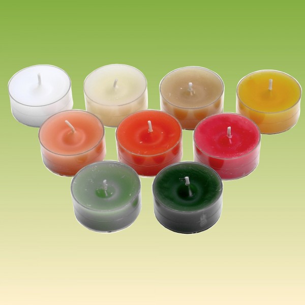 Teelichte Farbe Apfelgrün