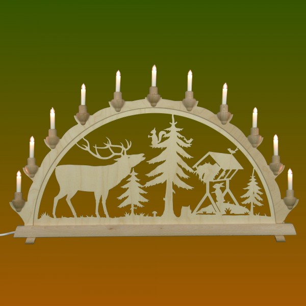Schwibbogen Waldmotiv, groß