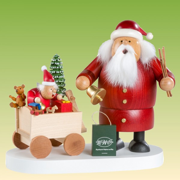 Räuchermann Weihnachtsmann mit Kind limitiert