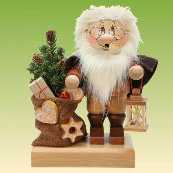 Räuchermann Wichtel Weihnachtsmann mit Sack